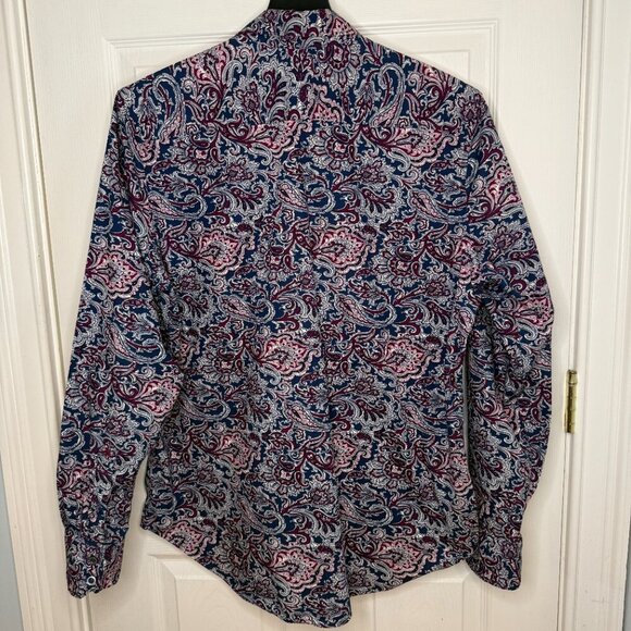 Robert Graham Purple Paisley Long Sleeve Button Down Shirt Size Large - Picture 4 of 7